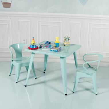 Childrens metal table and chair deals set